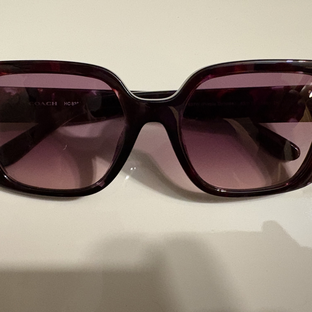 Coach Women's Purple Sunglasses